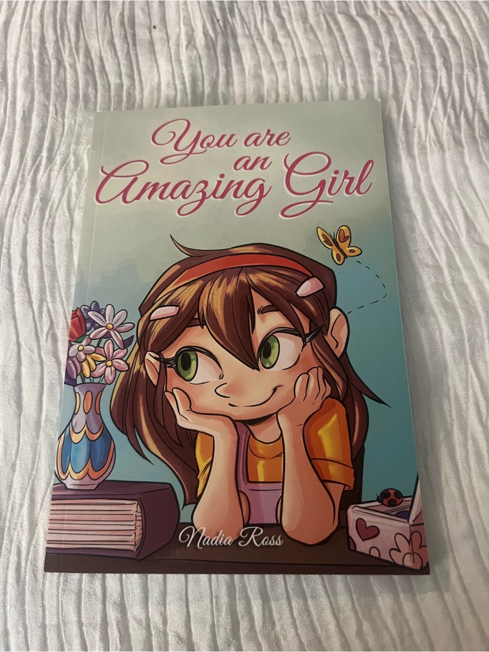 You Are an Amazing Girl Wall Art Print - Pink & Teal soft cover